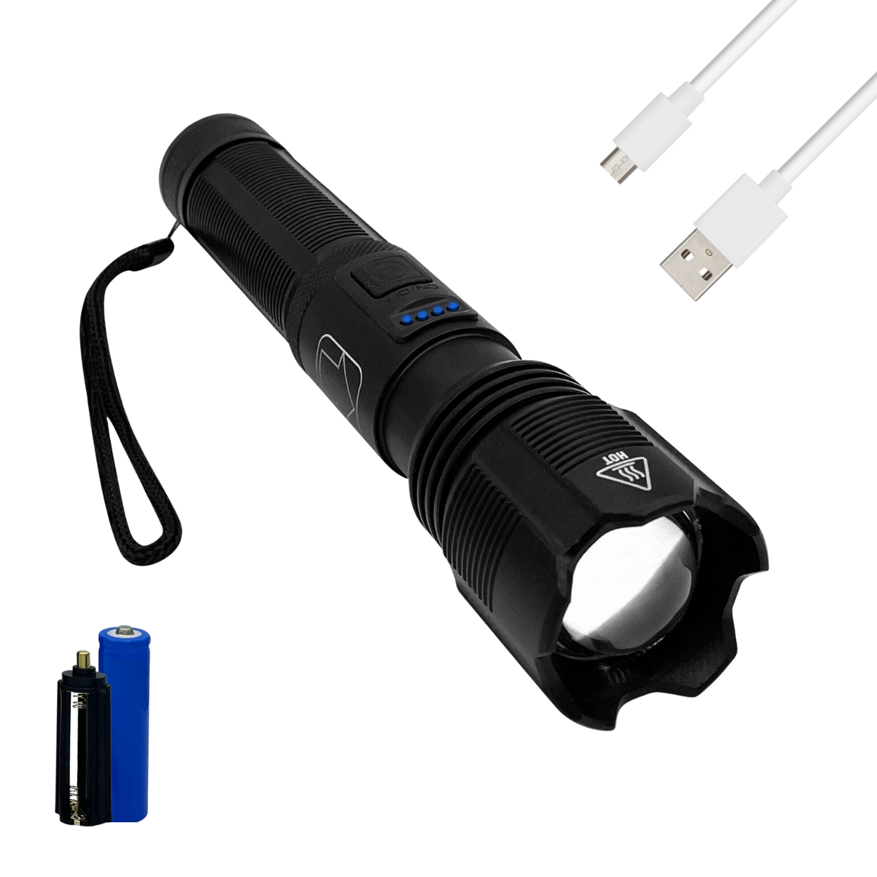 KLEIN MILITAIRE ZAKLAMP - ZWART