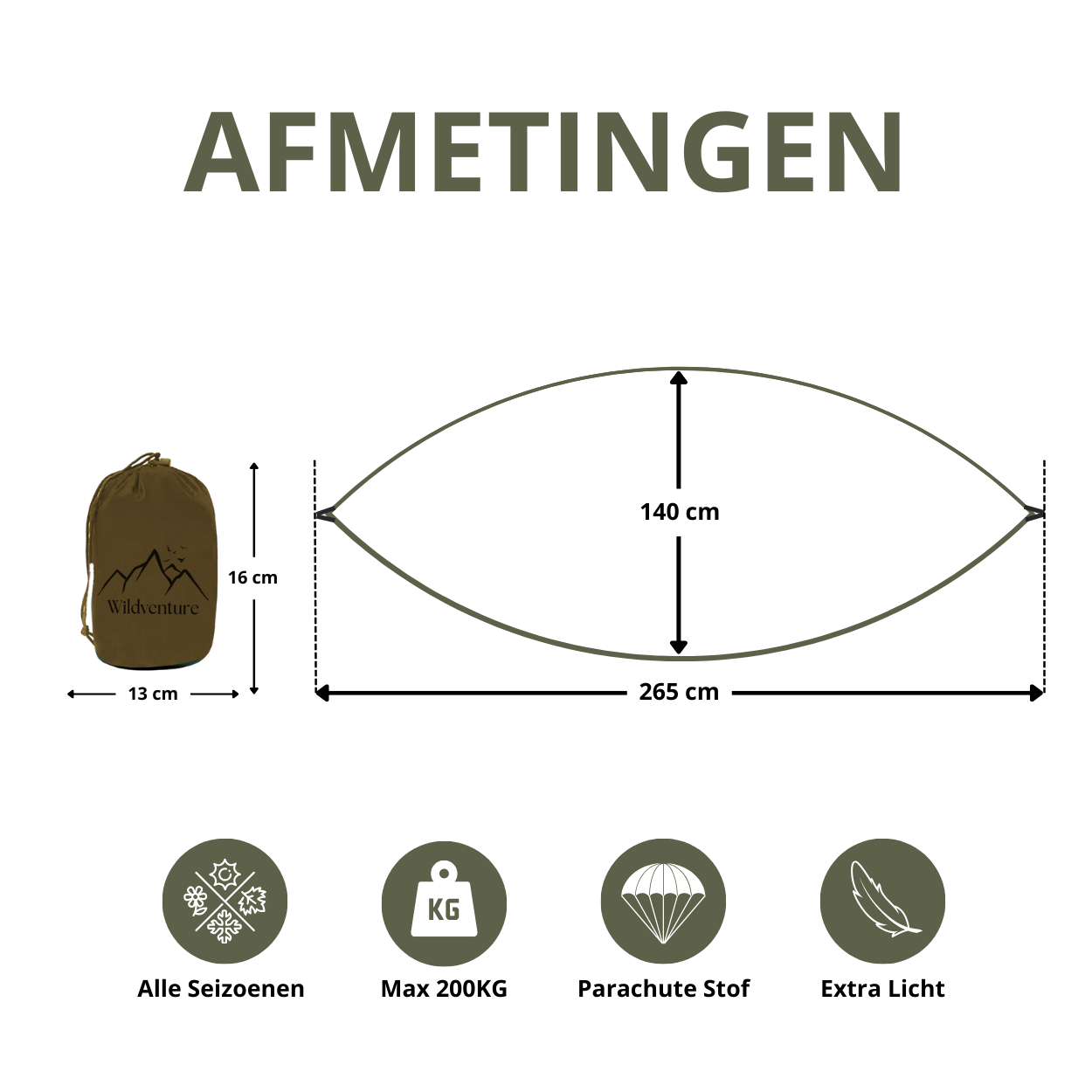 HANGMAT - GROEN/KHAKI