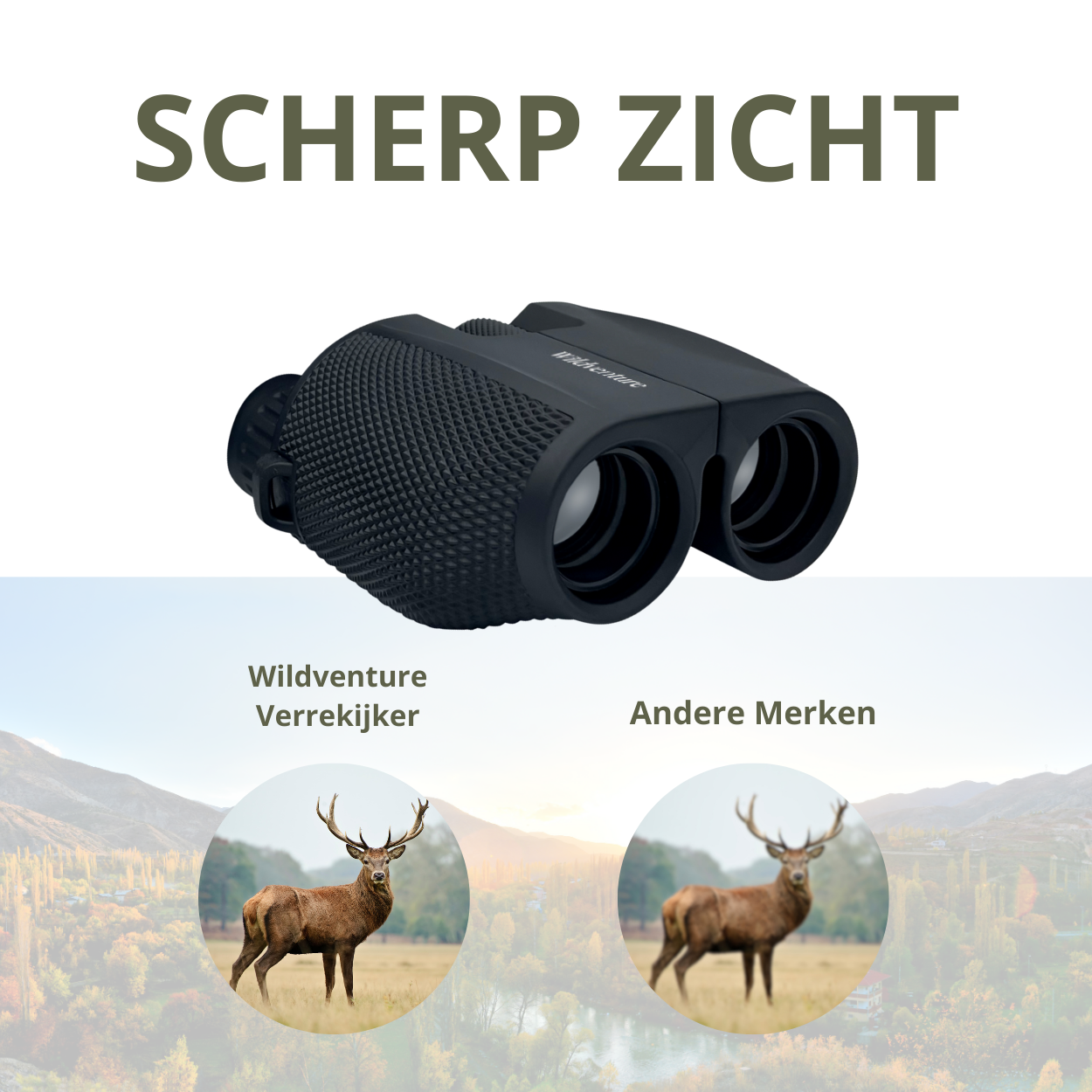 VERREKIJKER - ZWART 12x25