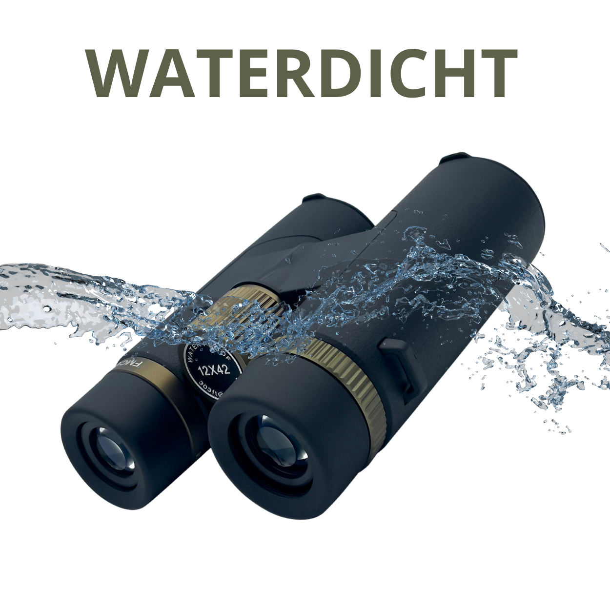VERREKIJKER - ZWART 12x42