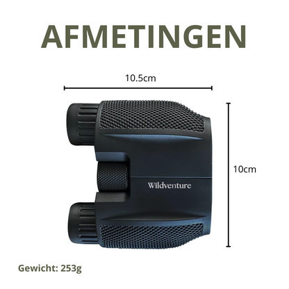 VERREKIJKER - ZWART 12x25